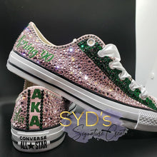 Load image into Gallery viewer, Low Top Rhinestone Sneakers