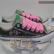 Load and play video in Gallery viewer, Low Top Rhinestone Sneakers
